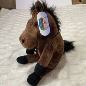 Animaland Brown Arabian Unisex Kid's 16-inches Soft Plush Stuffed Animal Toy